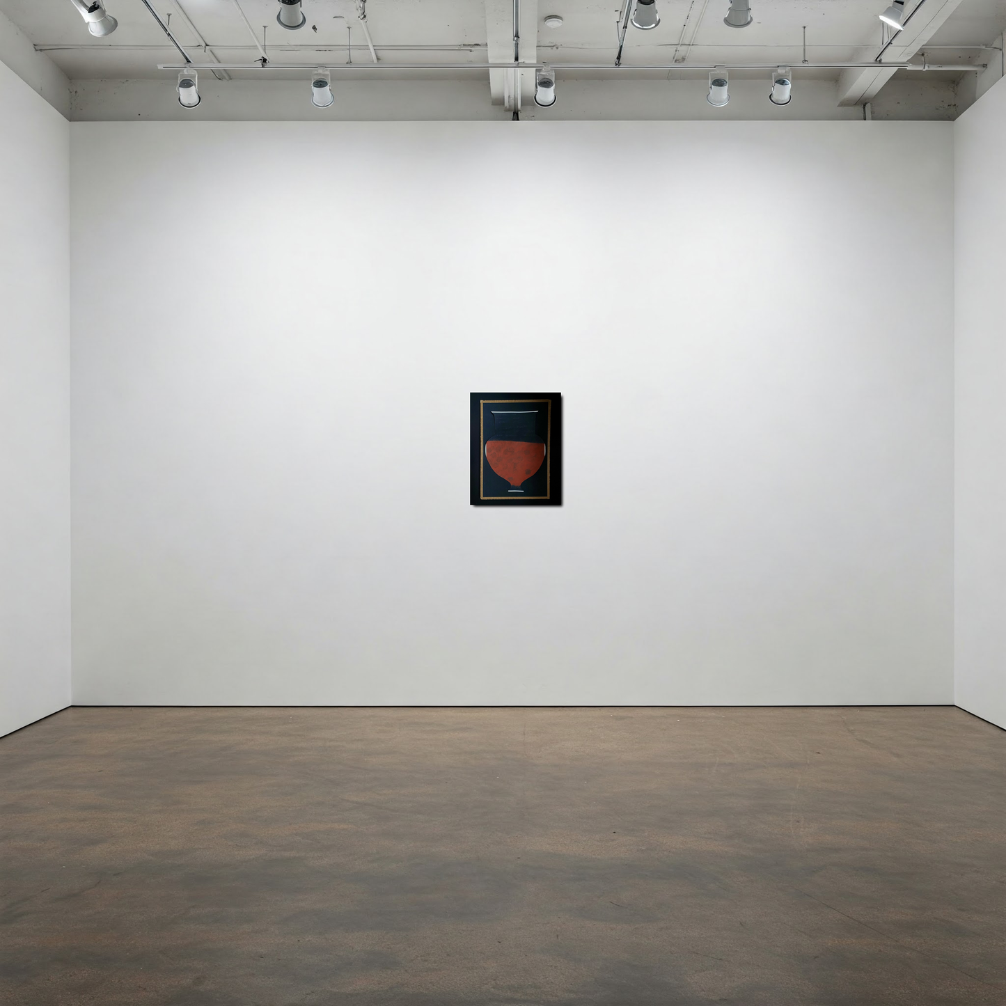 Vase Collage Black & Terra Cotta