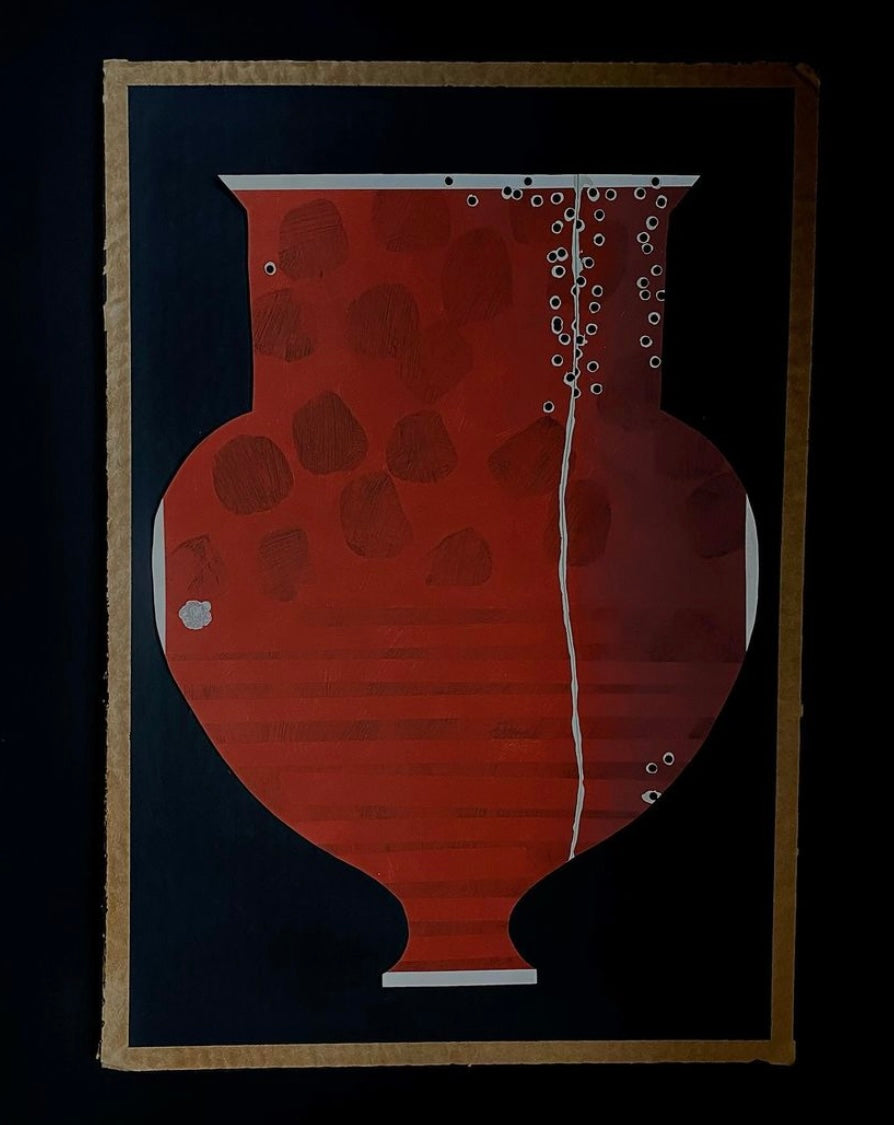 Vase Collage in Rust