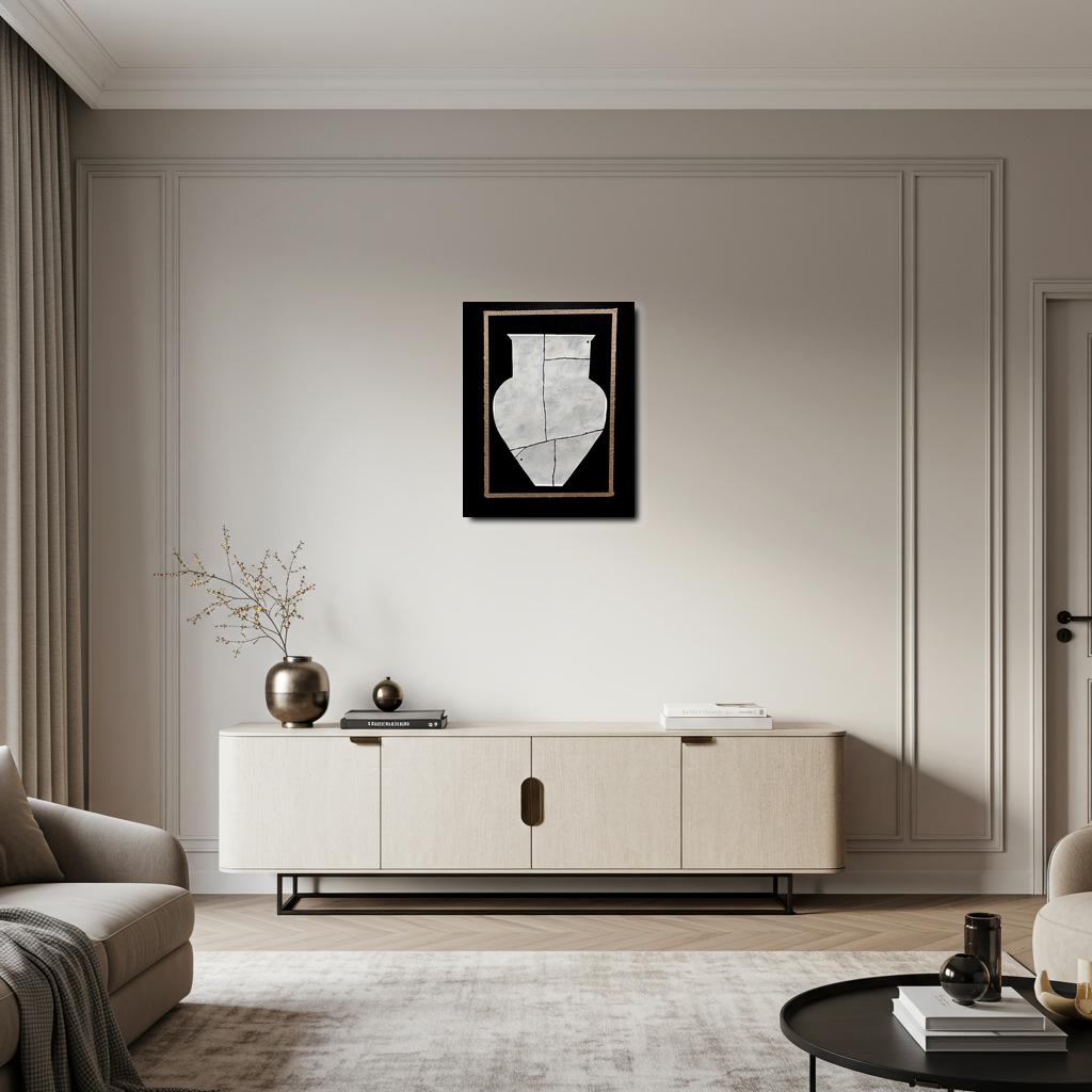Vase Collage in White 3